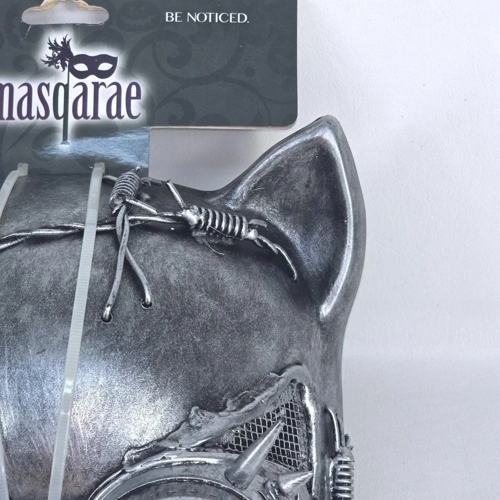 Masqarae Steampunk Cat Industrial Animal Mask Barb Wire Goggle HALLOWEEN COSPLAY